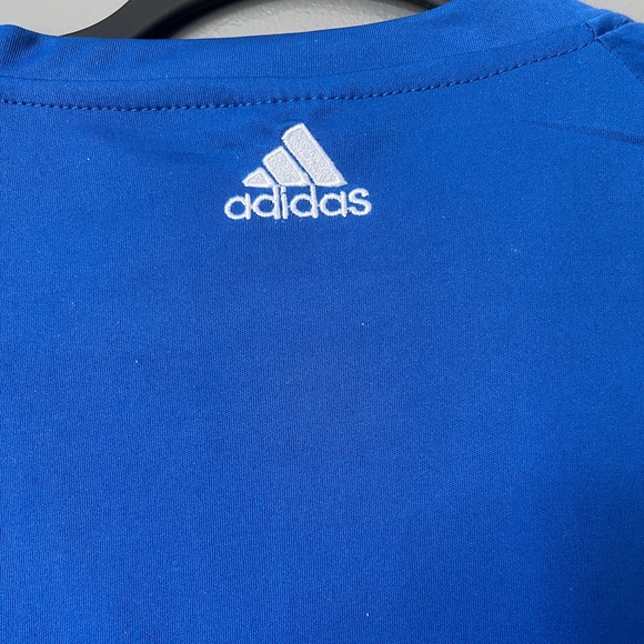 Adidas: Royal Blue Stripped Jersey - Picture 6 of 9